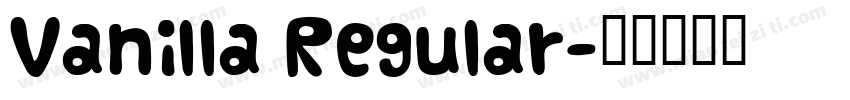 Vanilla Regular字体转换